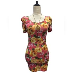 Floral bodycon dress